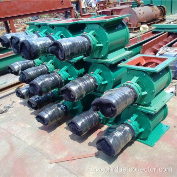 Adjustable speed rotary airlock valve for silo unloader